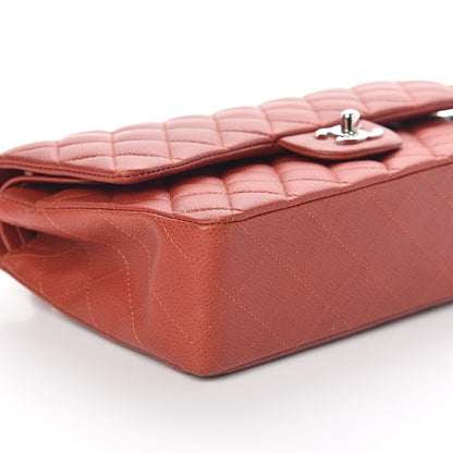Chanel Caviar Quilted Medium Double Flap Red 9 of 10