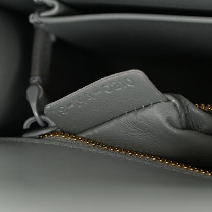 Christian Dior Ultra Matte Grained Calfskin 30 Montaigne Flap Bag Grey 7 of 12
