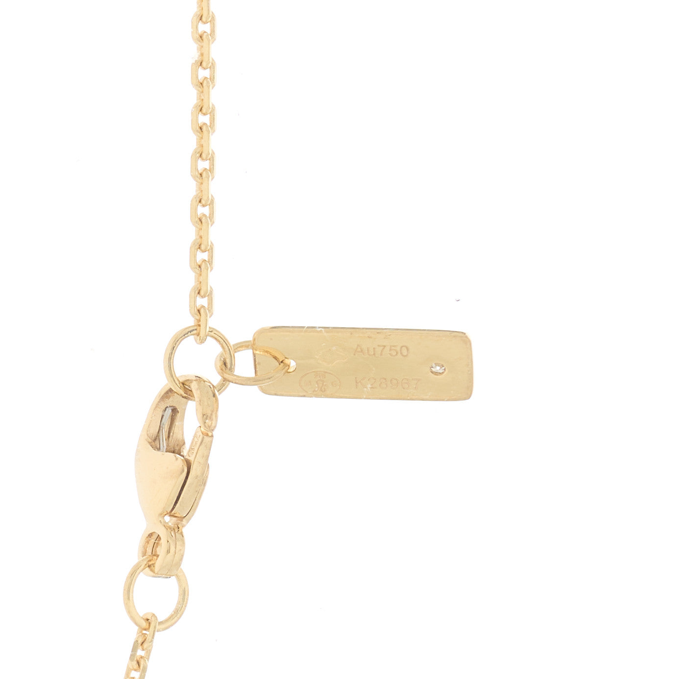 18K Yellow Gold Diamond Move Pave Necklace