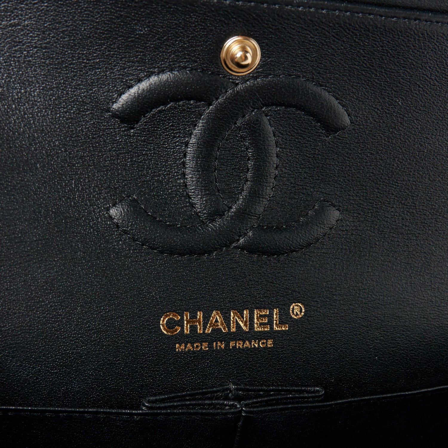 Chanel Lambskin Chevron Quilted Small Double Flap Black 6 of 11