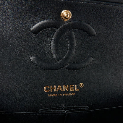 Chanel Lambskin Chevron Quilted Small Double Flap Black 6 of 11