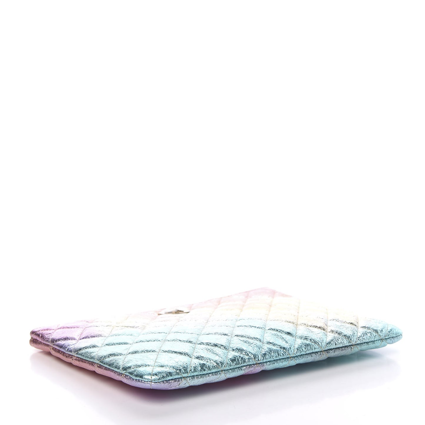 Metallic Goatskin Quilted Medium 2.55 Reissue Cosmetic Case Multicolor