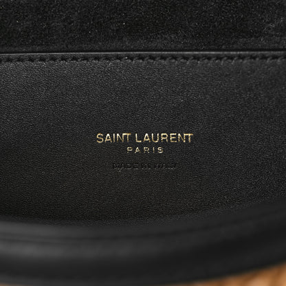 Saint Laurent Woven Raffia Monogram Kaia Satchel Tan 6 of 9