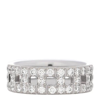 Tiffany 18K White Gold Diamond T True Wide Ring 46 3.75 3 of 4