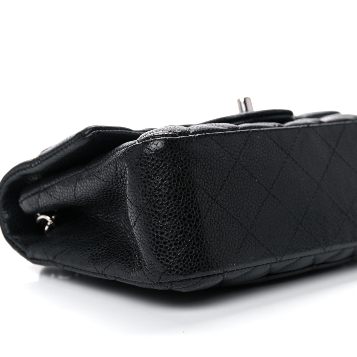 Caviar Quilted Mini Rectangular Flap Black