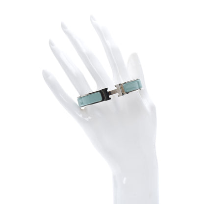 Hermes Enamel Narrow Clic Clac H Bracelet PM Lagon 2 of 4