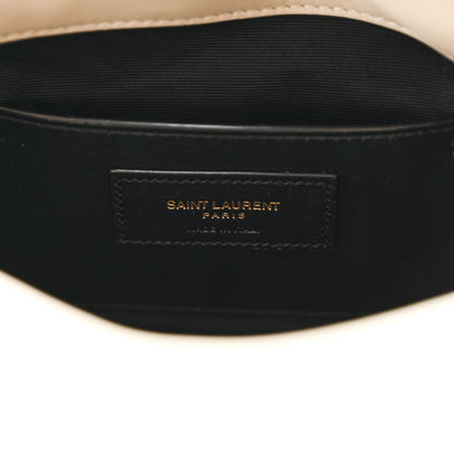 Saint Laurent Lambskin Matelasse Monogram Mini Jamie 4.3 Blanc Vintage 6 of 10