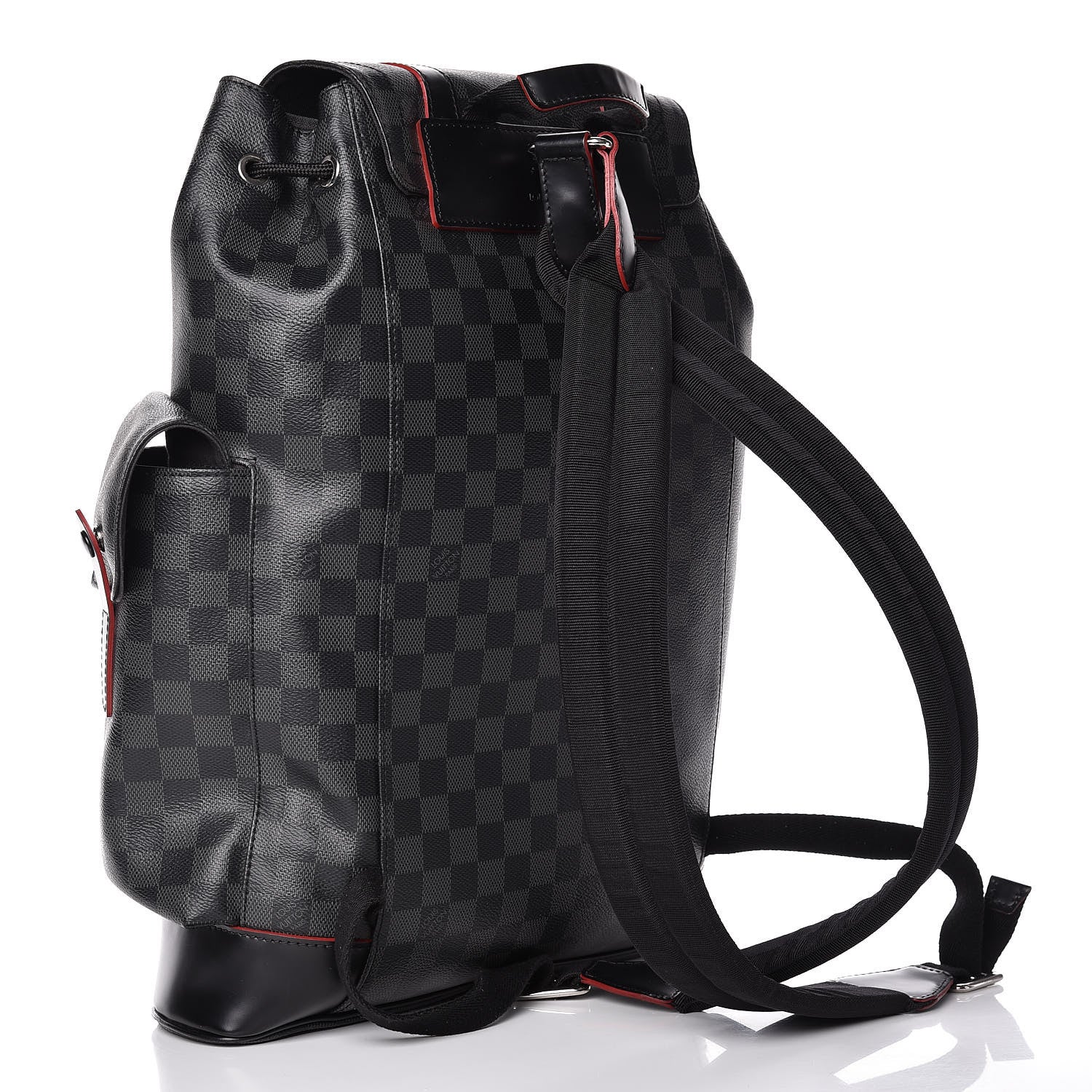 Louis Vuitton Damier Graphite Christopher PM Red 3 of 14
