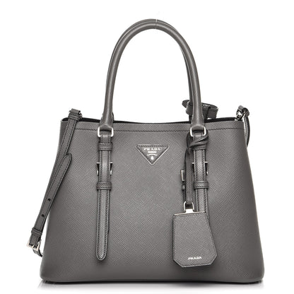 Prada Saffiano Cuir Double Handle Tote Marmo 1 of 10