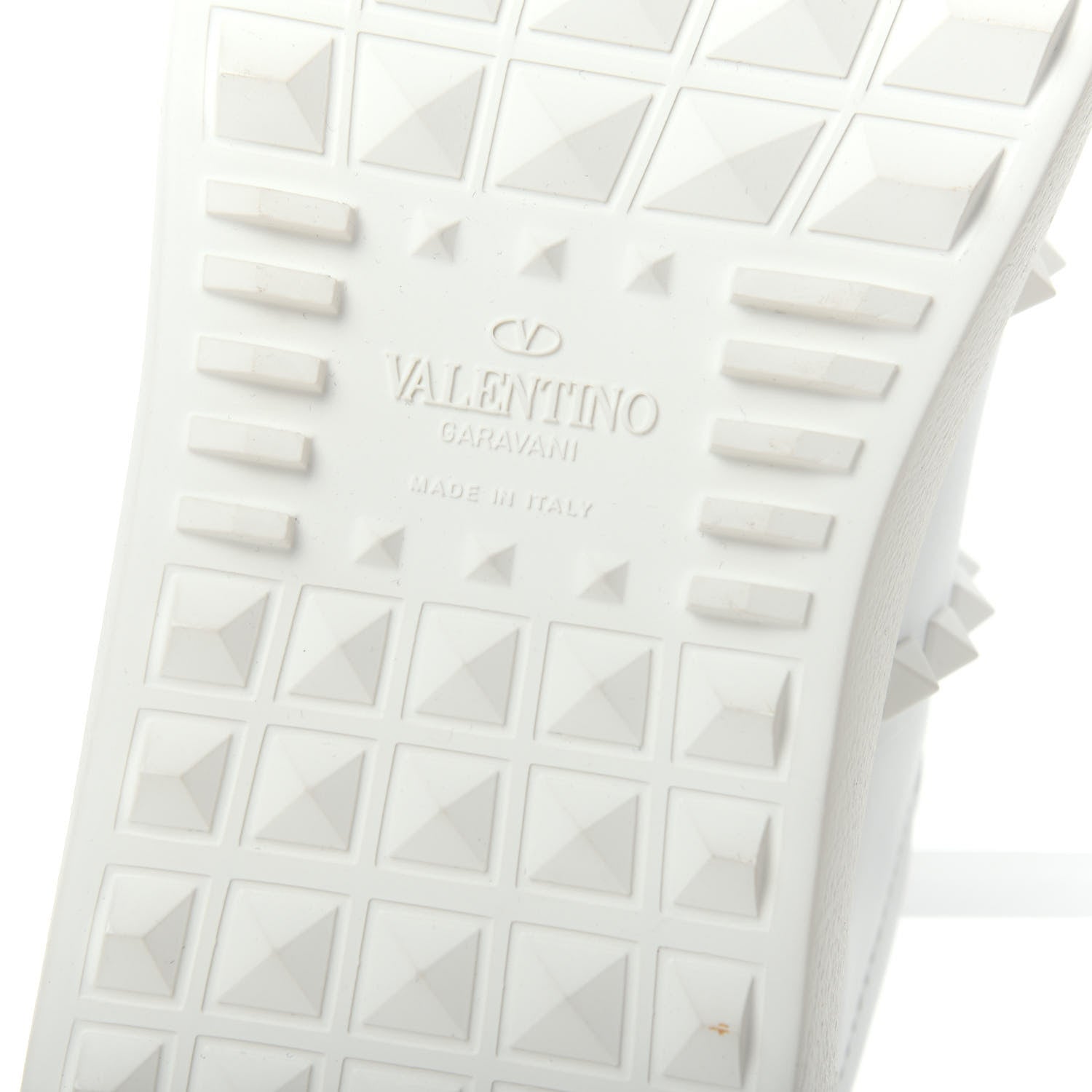 Valentino Garavani Calfskin Rockstud Untitled Open Sneakers 39 White 9 of 11