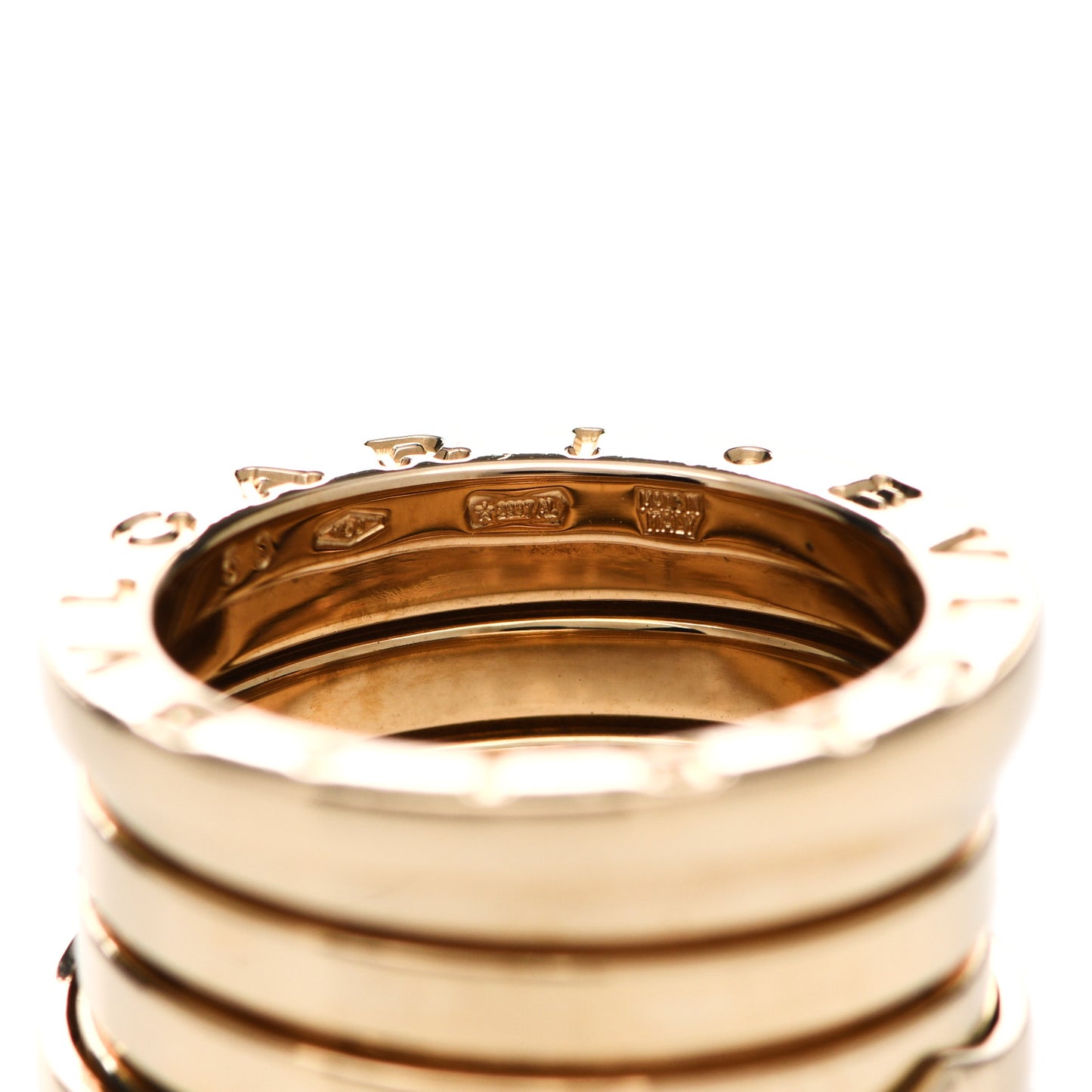 18K Yellow Gold B.Zero1 Four-Band Ring 50 5.25