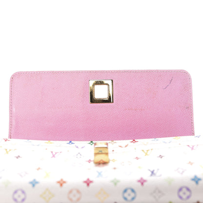 Louis Vuitton Monogram Multicolor Sarah Noeud Wallet White Litchi 12 of 15