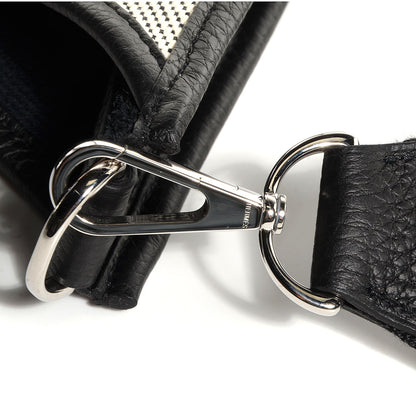 Hermes Toile Taurillon Clemence Evelyne III PM Ecru Black 5 of 18