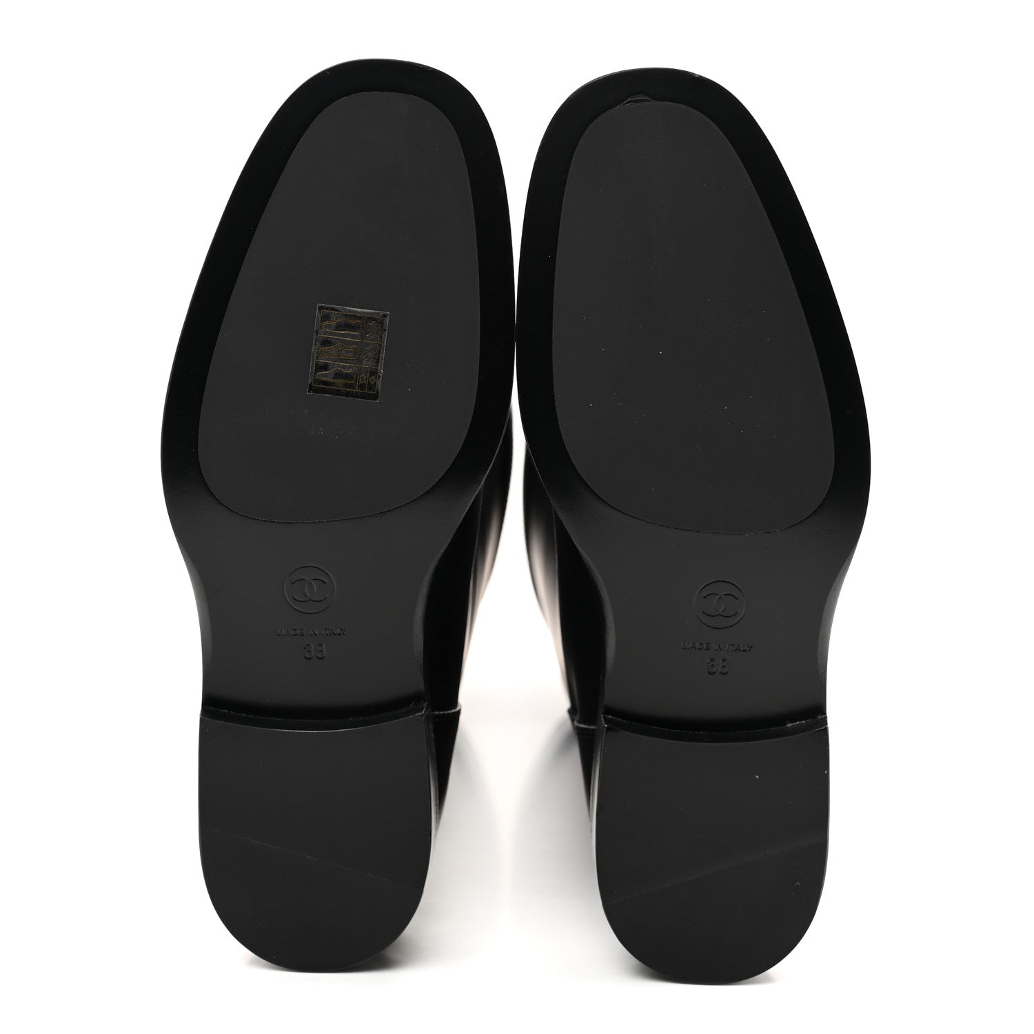 Chanel Calfskin CC Buckle High Boots 38 Black 5 of 8