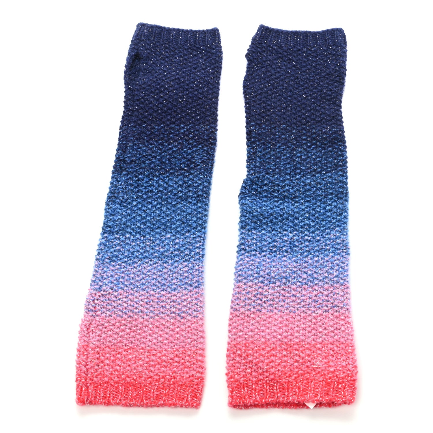 Chanel Wool CC Fingerless Gloves Multicolor 2 of 7