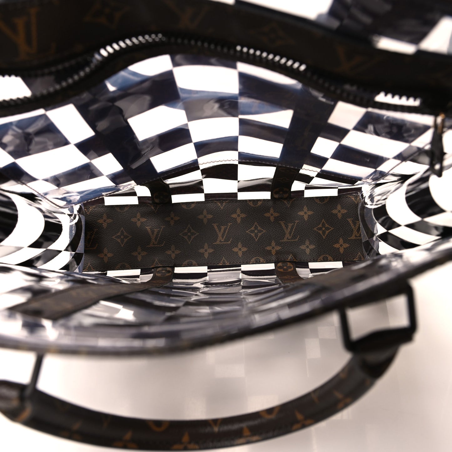 PVC Monogram Chess Sac Plat