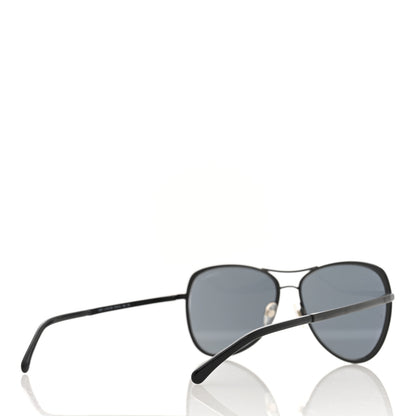 Chanel Pilot Summer Aviator Sunglasses 4223 Black 4 of 8
