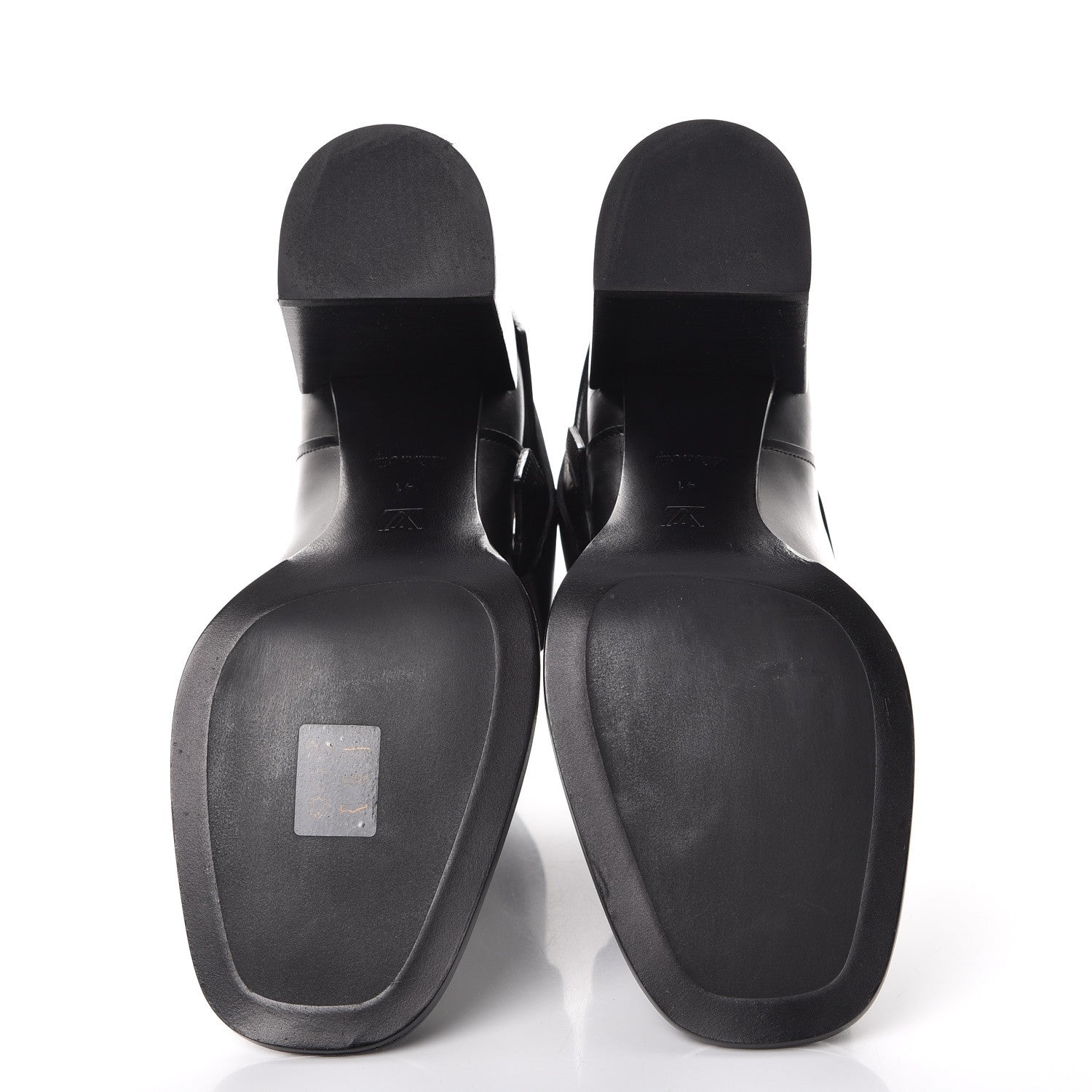 Louis Vuitton Calfskin Belted Ankle Boots 41 Black 5 of 10