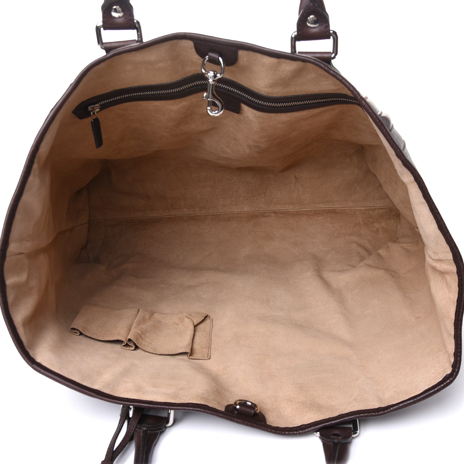 Gucci Calfskin Large Tote Brown 9 of 20