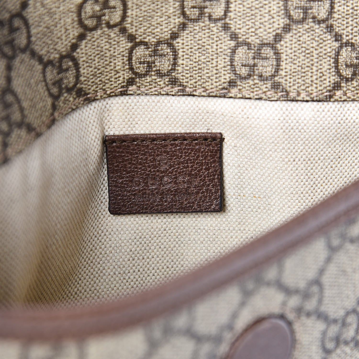 Gucci GG Supreme Monogram Neo Vintage Web Belt Bag Brown 6 of 11