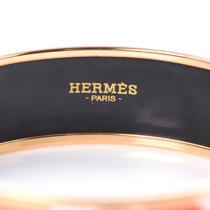 Hermes Enamel Printed Wide Coaching Bracelet 65 5 of 6