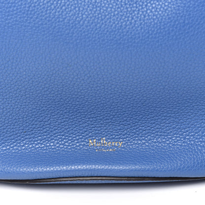 Mulberry Small Classic Grain Calfskin Abbey Bucket Bag Porcelain Blue Oxblood 10 of 10