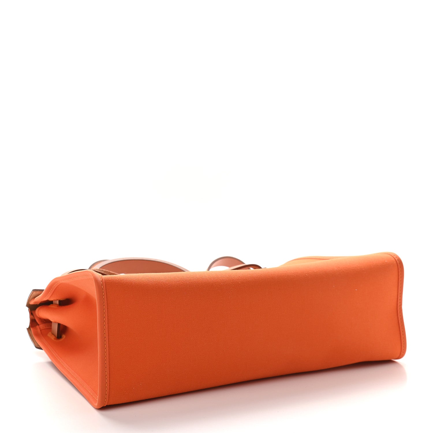 Hermes Vache Hunter Toile Herbag Zip 31 PM Orange 5 of 10