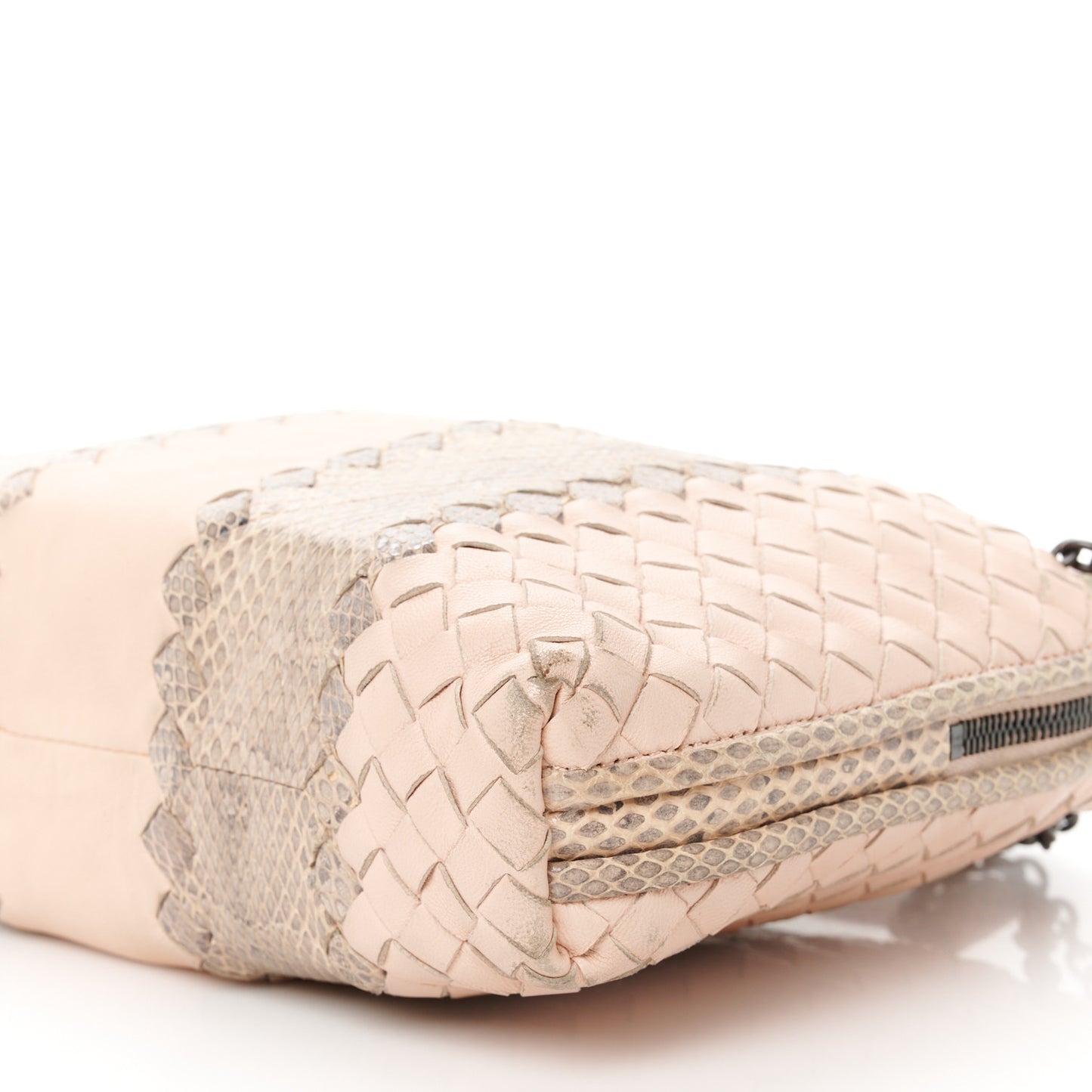 Nappa Intrecciato Ayers Crossbody Pillow Messenger Flamingo