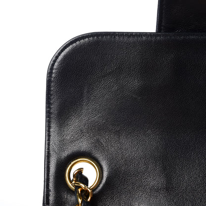 Chanel Lambskin Horizontal Quilted Mini Flap Black 6 of 13