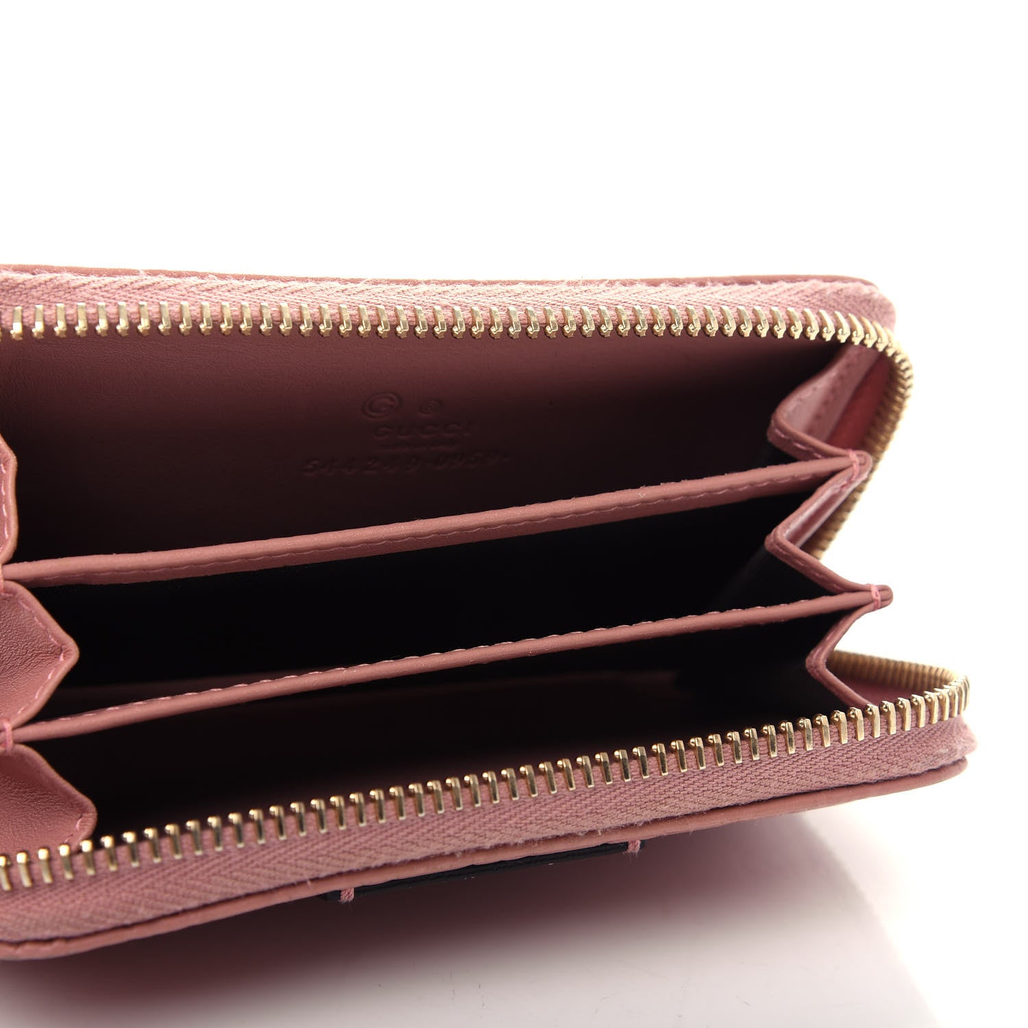 Gucci Microguccissima Zip Around Card Case Soft Pink 5 of 6
