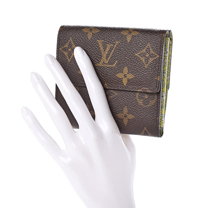 Louis Vuitton Monogram Fleuri Elise Wallet Vert 2 of 7