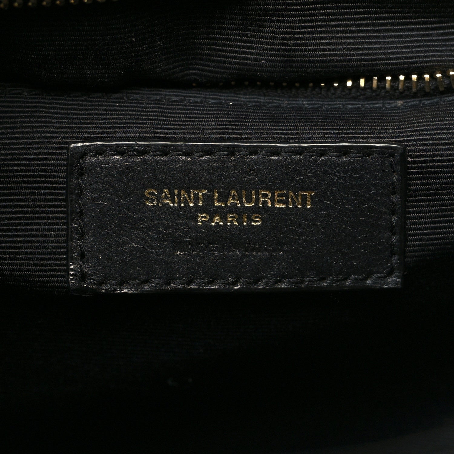 Saint Laurent Grain De Poudre Textured Mixed Matelasse Large Triquilt Monogram Satchel Black 6 of 11