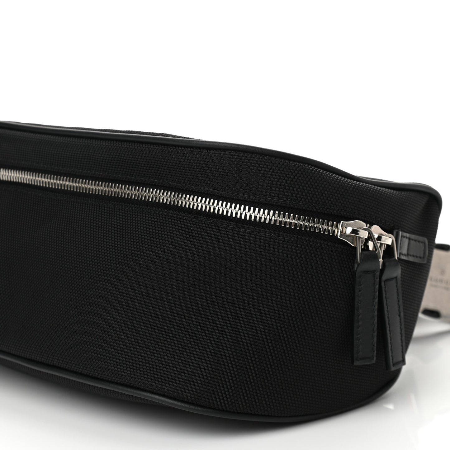 Techno Canvas Web Large Belt Bag Black