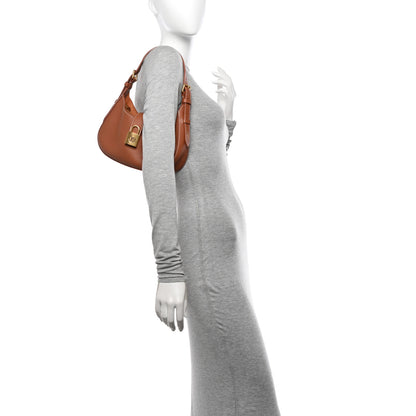 Louis Vuitton Grained Calfskin Low Key Shoulder Bag Cognac 2 of 10