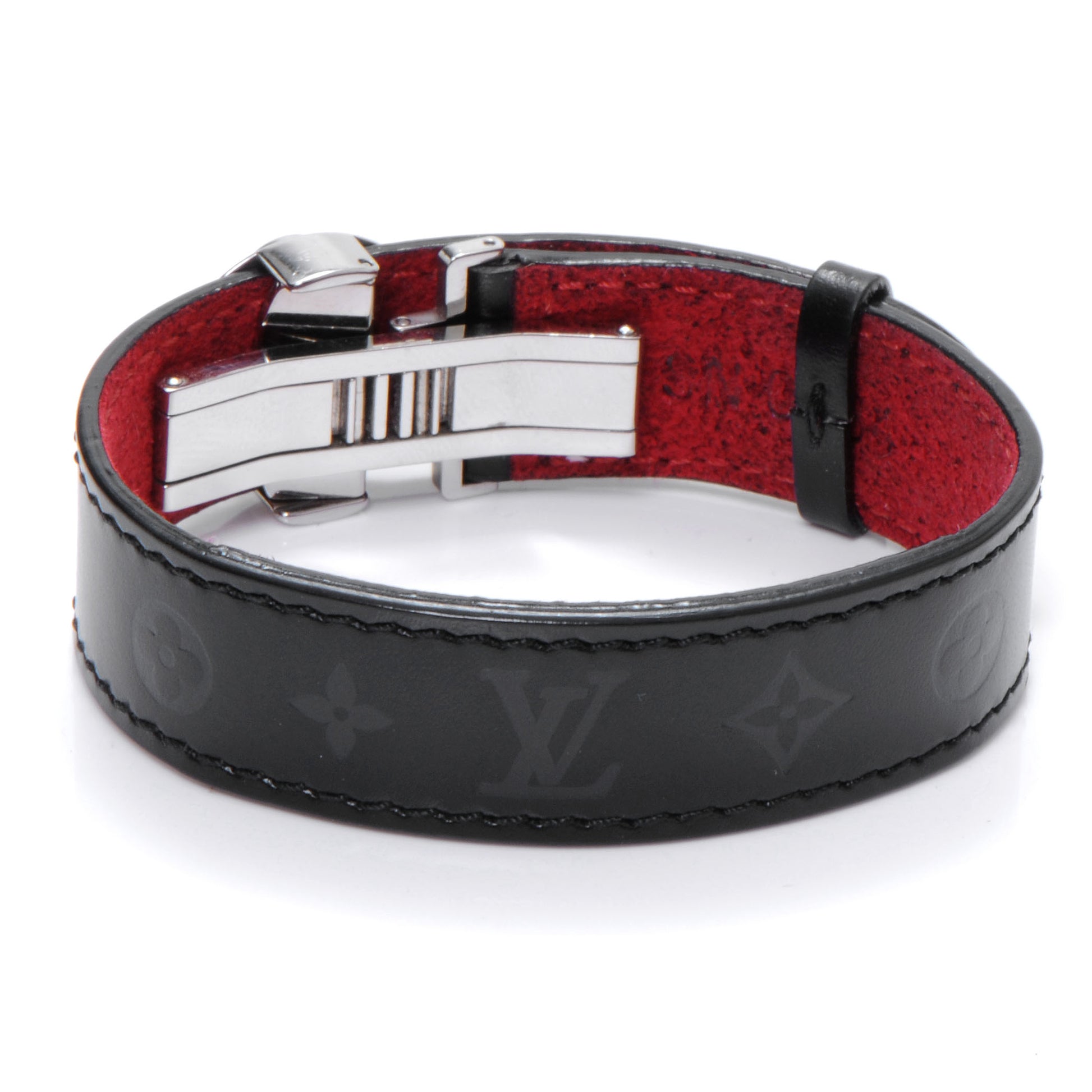 Louis Vuitton Mat Monogram Wish Bracelet Black 4 of 7