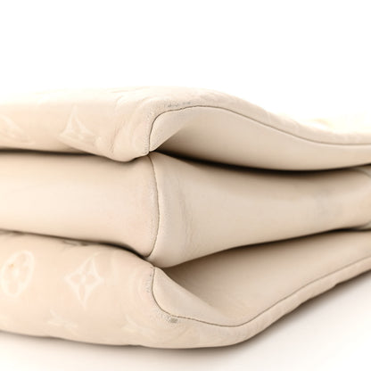 Louis Vuitton Lambskin Embossed Monogram Coussin PM Beige Cream 11 of 12