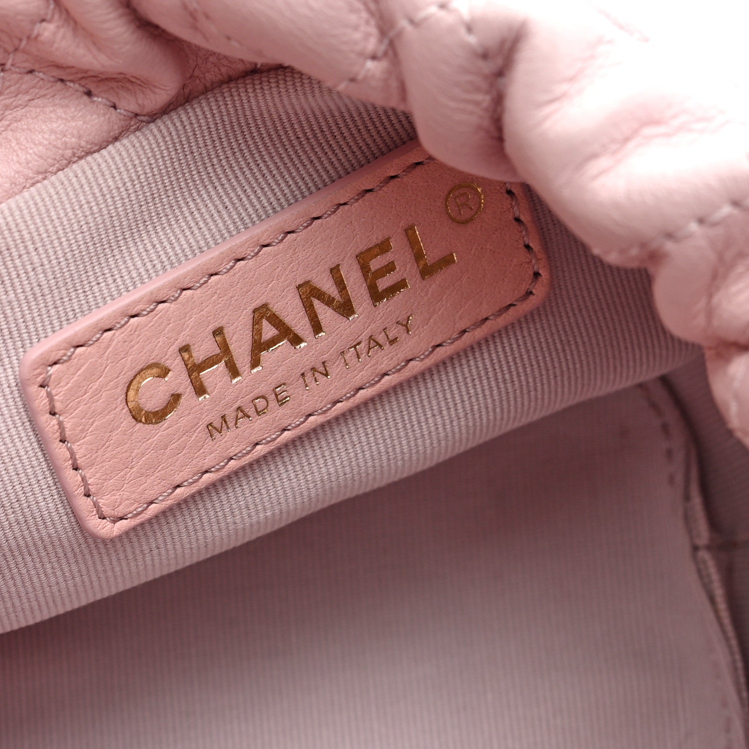 Chanel Calfskin Quilted Pearl Mini About Pearls Drawstring Bucket Light Pink 6 of 10