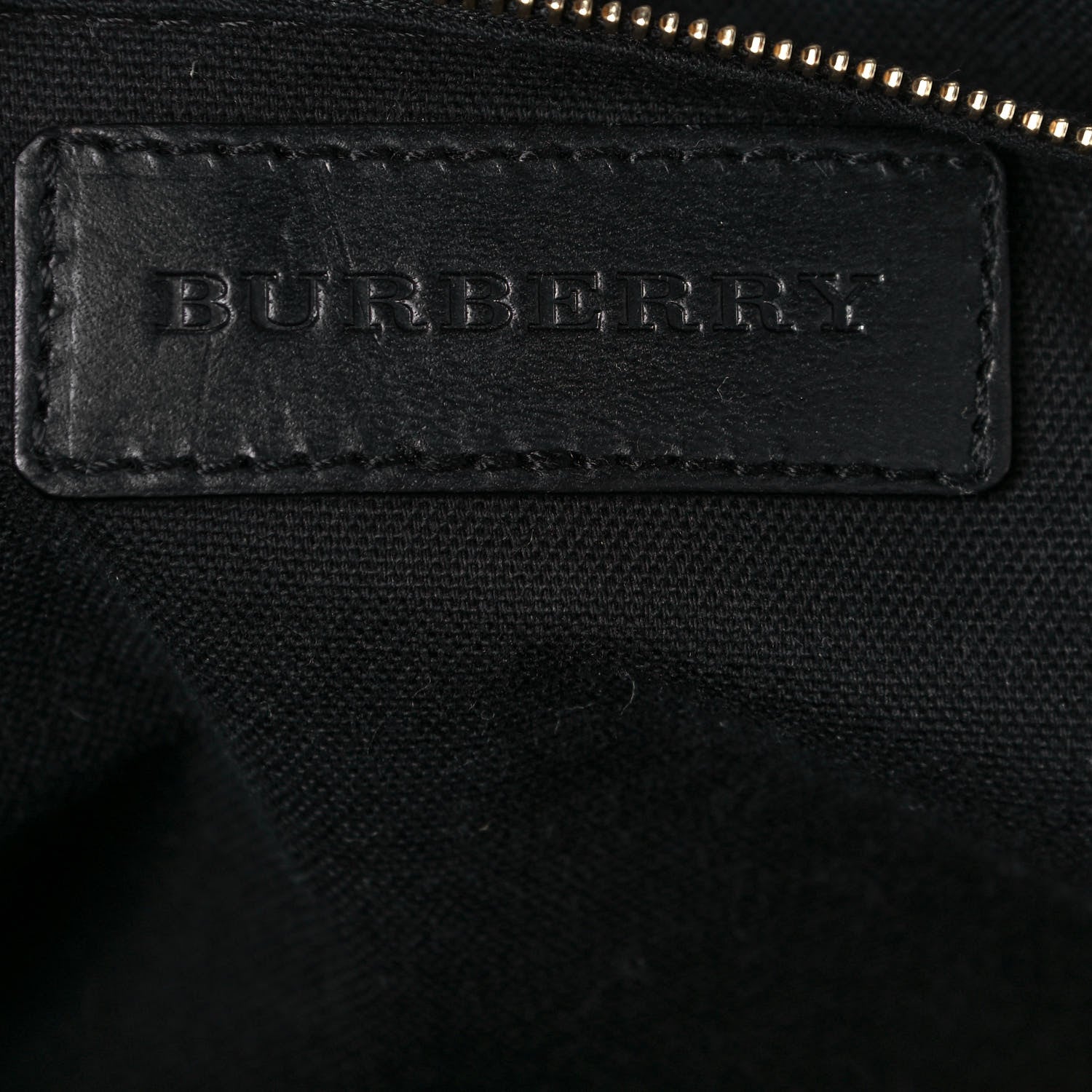 Burberry Derby Calfskin House Check Milverton Satchel Black 6 of 14