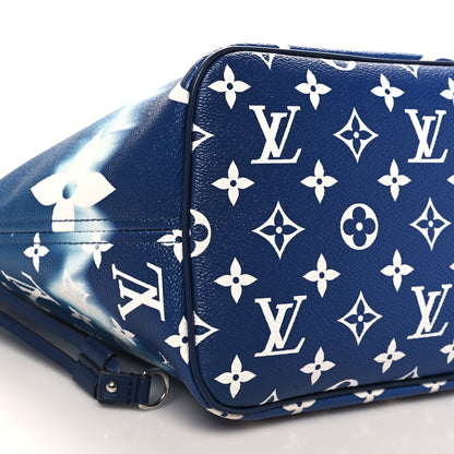 Louis Vuitton Monogram Escale Neverfull MM Blue 9 of 10