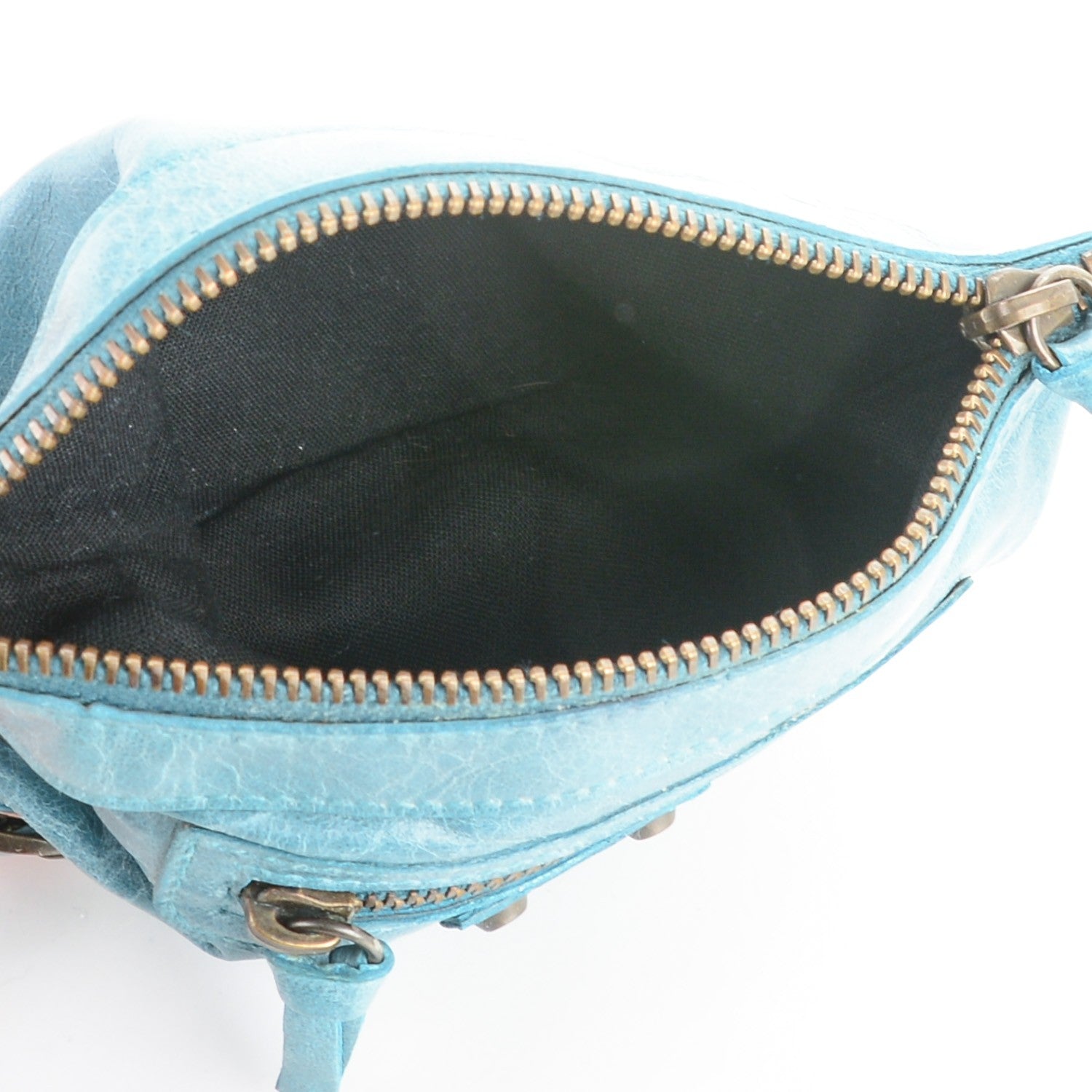 Balenciaga Chevre Classic Hardware M Porte-Monnaie Coin Purse Bleu India 5 of 7