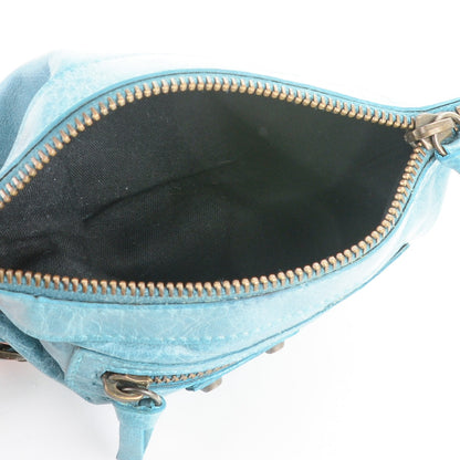 Balenciaga Chevre Classic Hardware M Porte-Monnaie Coin Purse Bleu India 5 of 7