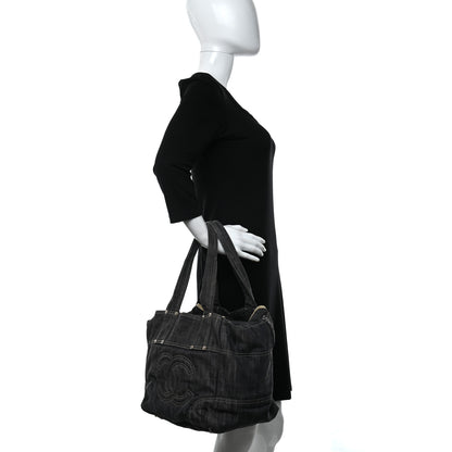 Chanel Denim CC Tote Blue 2 of 18