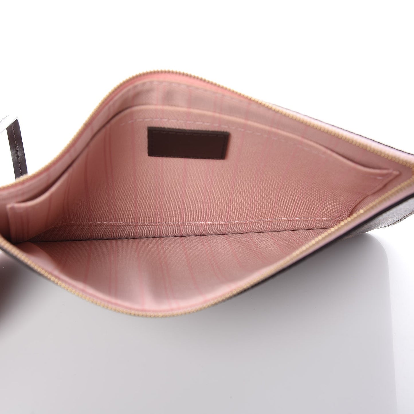 Damier Ebene Neverfull MM GM Pochette Rose Ballerine