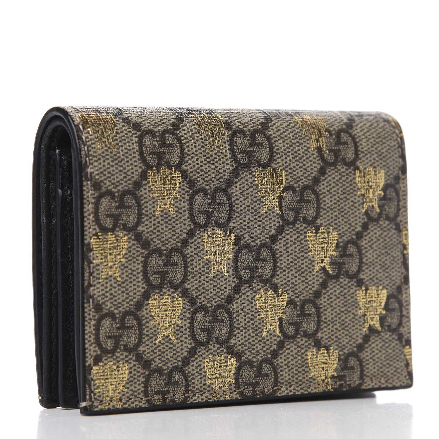 Gucci GG Supreme Monogram Bee Print Card Case 3 of 7