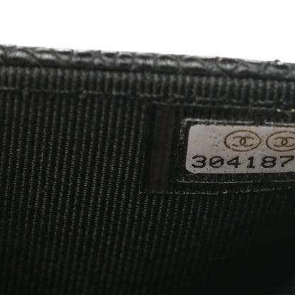 Chanel Caviar Quilted Flap Card Holder Wallet Black 8 of 9