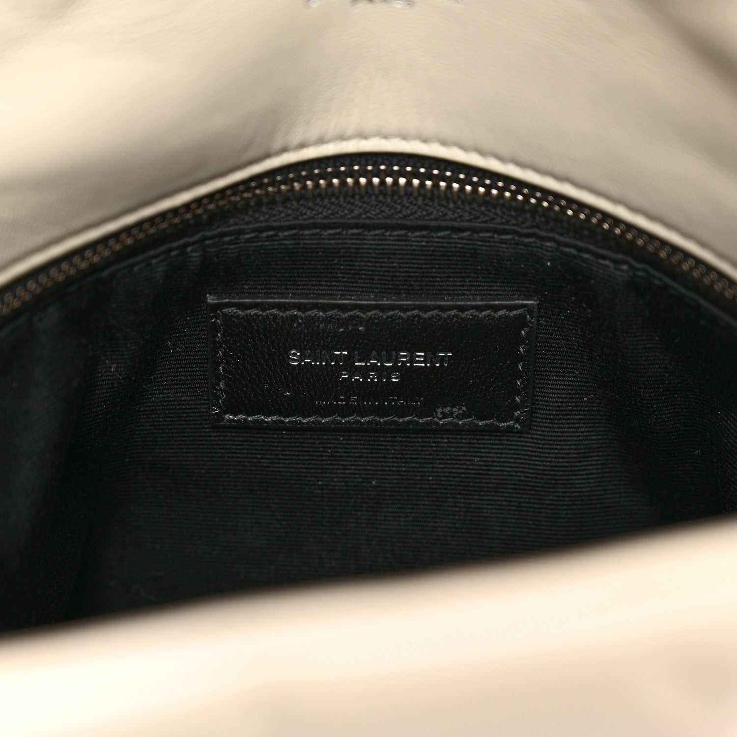 Saint Laurent Lambskin Quilted Small Loulou Puffer Monogram Chain Satchel Crema Soft 7 of 10