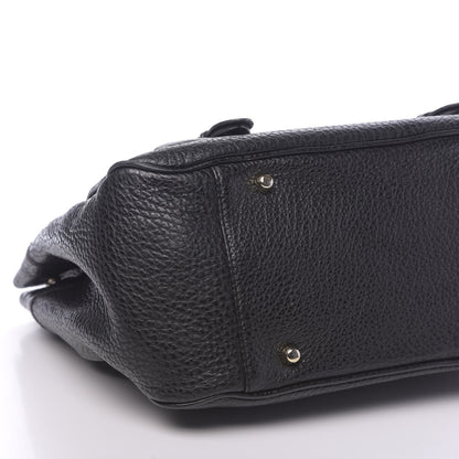 Burberry Hertiage Grain Medium Chadwich Tote Black 13 of 14