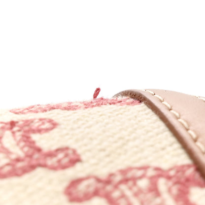 Celine Canvas Calfskin Triomphe Embroidered Teen Triomphe Bag Vintage Pink 15 of 15