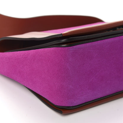 Celine Suede Calfskin Medium Frame Shoulder Bag Brick 6 of 9
