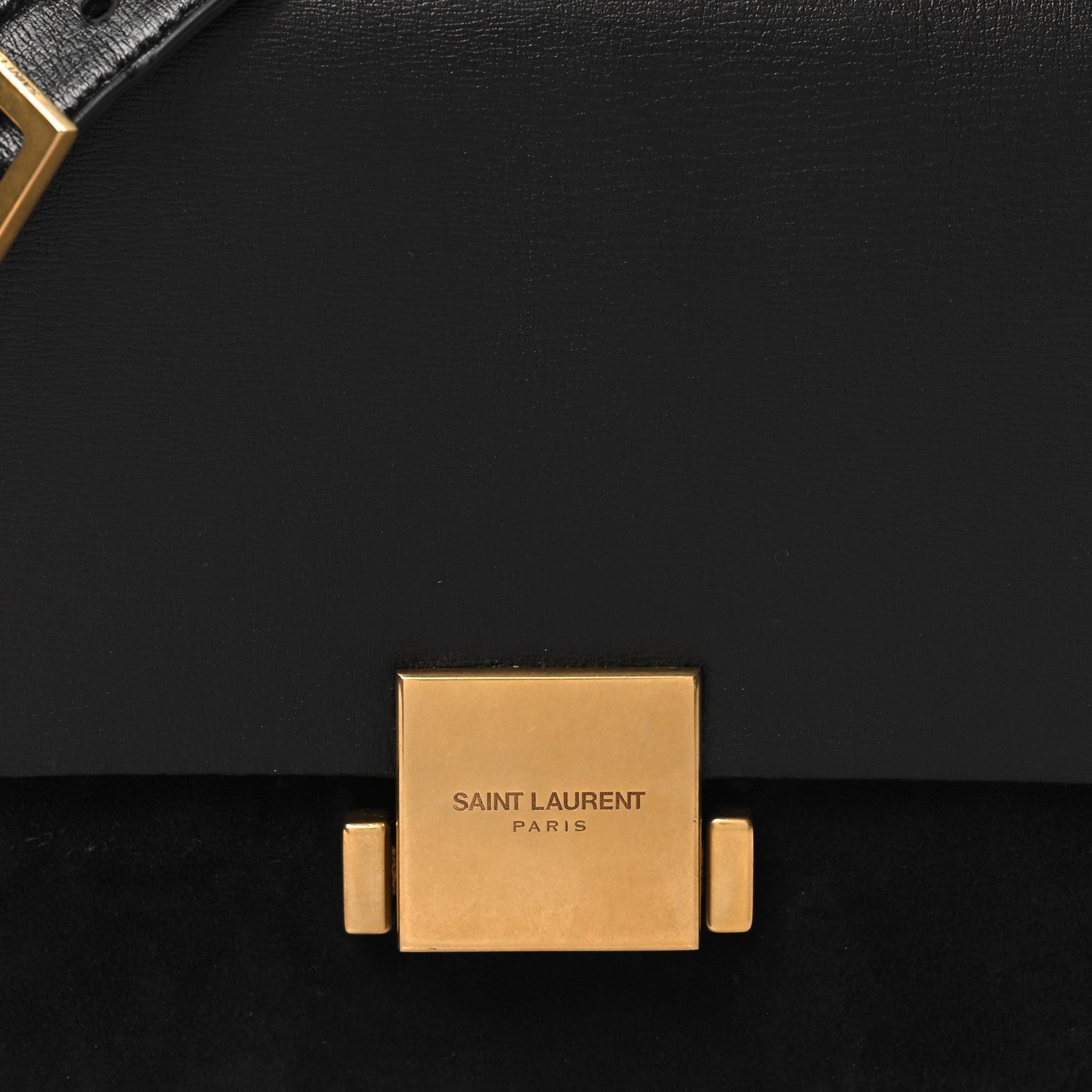 Saint Laurent Smooth Calfskin Suede Medium Bellechasse Black 8 of 10